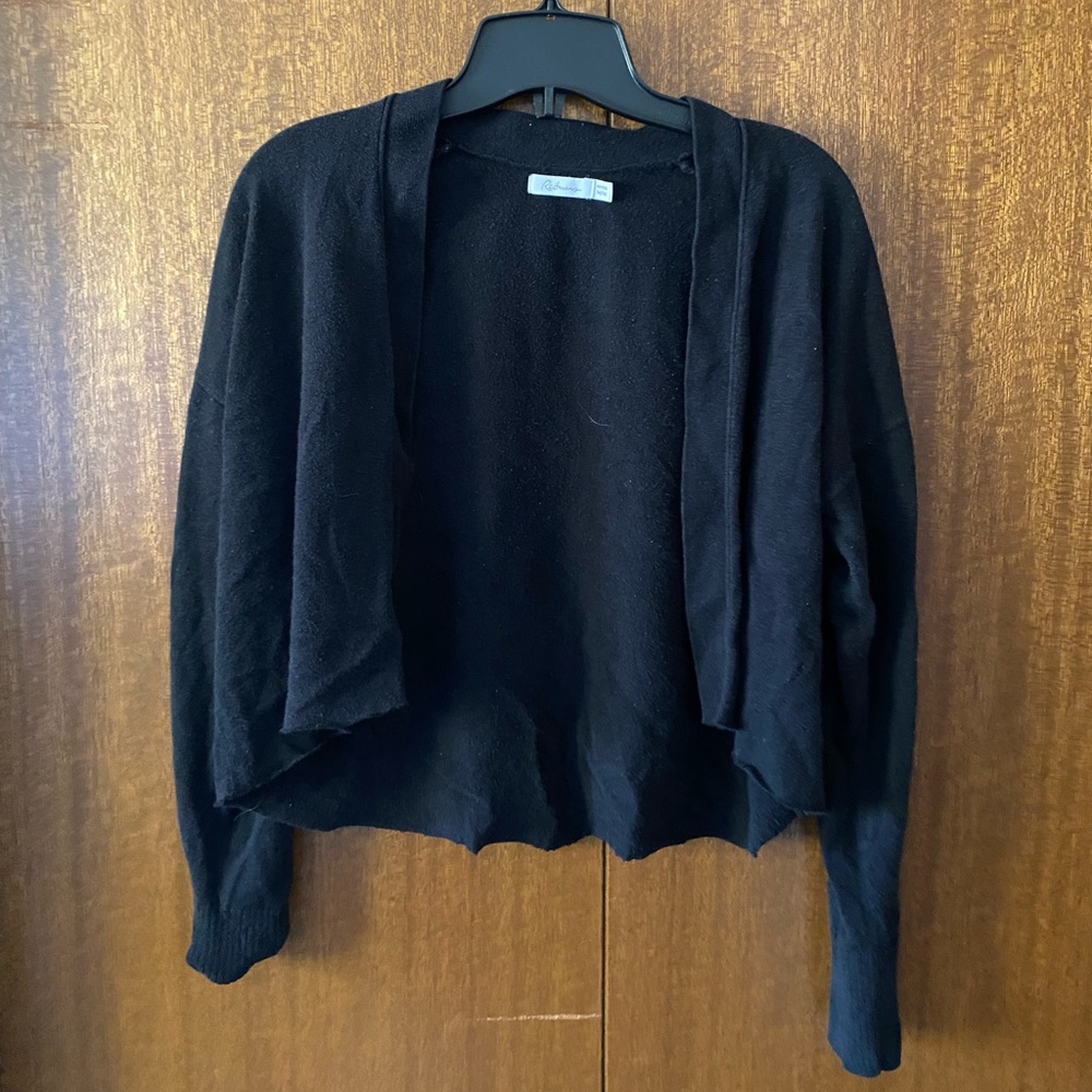 Reitmans Raw Hem Cropped Knit Cardigan